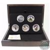 Image 1 : RCM Issue: Complete 2016 Canada $20 Majestic Animals Fine Silver 5-coin with deluxe case (Tax Exempt