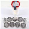 Lot of 9x 1988, 1989, 1990, 1991, 1992, 1993, 1994, 1998 & 1999 Canada 1oz .9999 Fine Silver Maple L