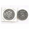 2009 Olympic Raven & 2010 Olympic Hockey 1oz .9999 Fine Silver Maple Leaf Coins (TAX Exempt). 2pcs