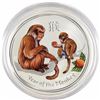 Image 1 : 2016 Australia Lunar Year of the Monkey Coloured 1/2 oz. 99.9% Silver Proof Coin (TAX Exempt)
