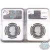 Image 2 : RCM Lot: 2013 Canada $10 Twelve Spotted Skimmer & 2015 Canada $10 Pygmy Snaketail NGC Certified PF-7