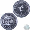 Image 2 : 1983 Yugoslavia 100 Dinars 14th Winter Olympic Games Sterling Silver Proof Coin with display box and