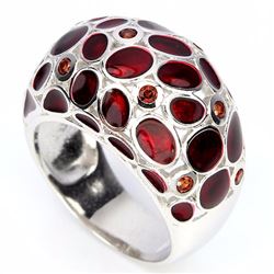 Stunning Natural Garnet Ring