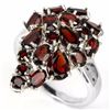 Image 1 : Natural Dark Red Garnet Ring