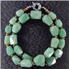 Image 2 : Natural Green Aventurine Diamond Polished Necklace