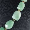 Image 3 : Natural Green Aventurine Diamond Polished Necklace