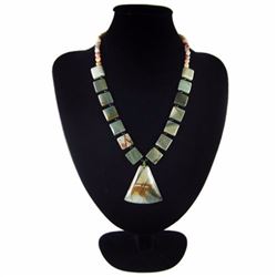 Natural Multi-Color Picasso Diamond Polished Necklace