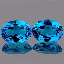 Natural Swiss Topaz Pair 5.03 carats - Flawless