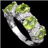 Image 1 : Natural Green Peridot Ring