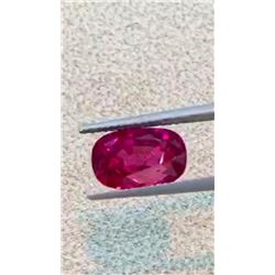 Natural Cushion Burma Ruby 5.10 Carats -  no Trearment