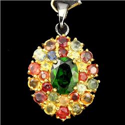 Natural Multi Gemstone Pendant