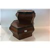 Image 1 : TWO DECORATIVE STORAGE BOXES