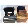 Image 1 : VICTOROLA TURNTABLE AND RECORDS