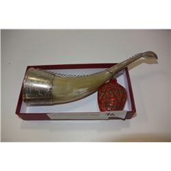 HORN AND EASTERN SNUFF BOTTLE