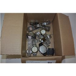 SMALL BOX OF WATCHES