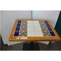 TILE TOP PUB STYLE TABLE