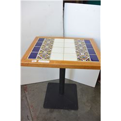 TILE TOP PUB STYLE TABLE