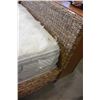 Image 1 : BRAND NEW SEA GRASS RATTAN, QUEENSIZE BEDFRAME. URBAN BARN