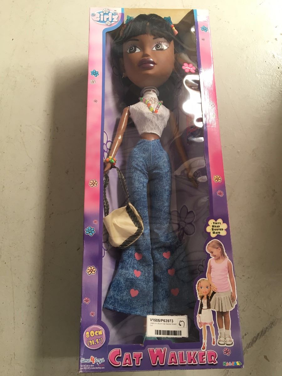 Large Girlz 80cm Cat Walker Boxed Doll