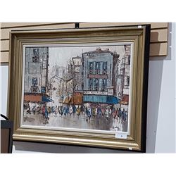 ORIGINAL OIL SIGNED R. BEACHER APPROX. 26" X 36"