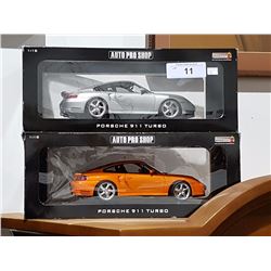 2 NIB DIE CAST PORSCHE