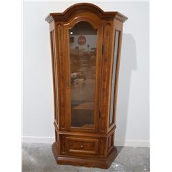 WALNUT DISPLY CABINET 6' X 34"W X 12"D