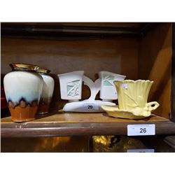 4 COLLECTIBLE VASES INC. McCOY & ROSEVILLE