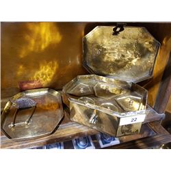 BRASS VANITY BOX 3.5"H X 10" W X 7"