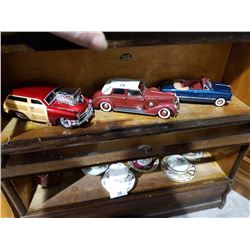 3 DIE CAST CARS