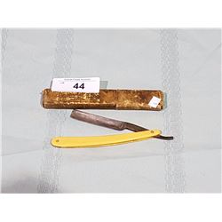 H. BOKER STRAIGHT RAZOR W/CELLULOID HANDLE
