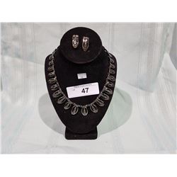 MARCASITE NECKLACE AND EARRING SET