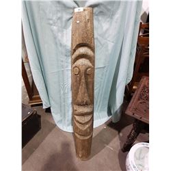 PRIMITIVE CARVED MASK 52" TALL