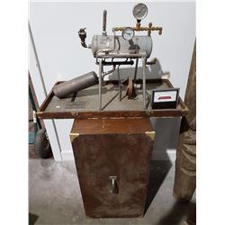 MODEL STEAM PLANT, BOILER, TURBINE, GENERATOR IN CASE
