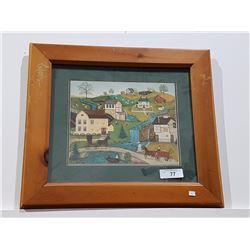 WOOD FRAMED PRINT 22" X 19"