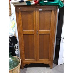 OAK WARDROBE 68"H X 36"W X 16"D