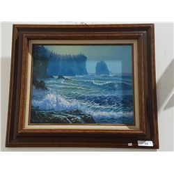 ORIGINAL OIL SIGNED PEGGY LAARY 24" X 24"