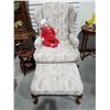 Image 1 : WINGBACK CHAIR W/OTTOMAN
