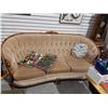 Image 1 : ART DECO SOFA W/HIGHLY CARVED DETAIL