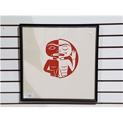 SIGNED ARTIST PROOF MAN WITH HIS SPIRIT STAN GREEN 21" X 20"