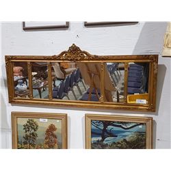 ORNATELY FRAMED WALL MIRROR 45" X 15"