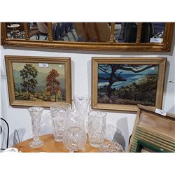 2 VINTAGE WOODWARD PRINTS 19" X 16"