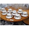 Image 1 : 8 ROYAL ALBERT ROYAL VISIT COMMEMORATIVE TEACUPS