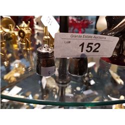 PAIR STERLING SILVER SALT & PEPPER SHAKERS