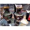 Image 1 : PAIR CLOISONNE VASES