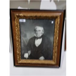 VINTAGE FRAMED PHOTO 23" X 27"