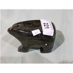 CARVED SOAPSTONE BEAR