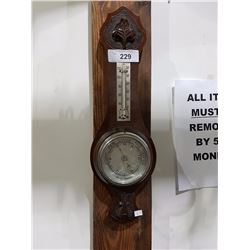 WALL BAROMETER/THERMOMETER