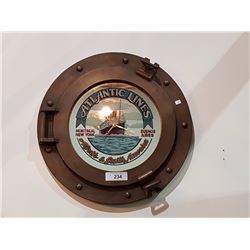 NAUTICAL CLOCK ATLANTIC LINES