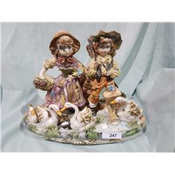 LARGE EARLY CAPODIMONTE FIGURINE