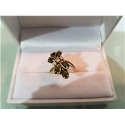 14kt TOURMALINE & DIAMOND RING APPRAISED VALUE $1250